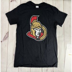 Gildan Ottawa Senators T-shirt Kids Small Unisex Hockey Small Double Stitch Logo